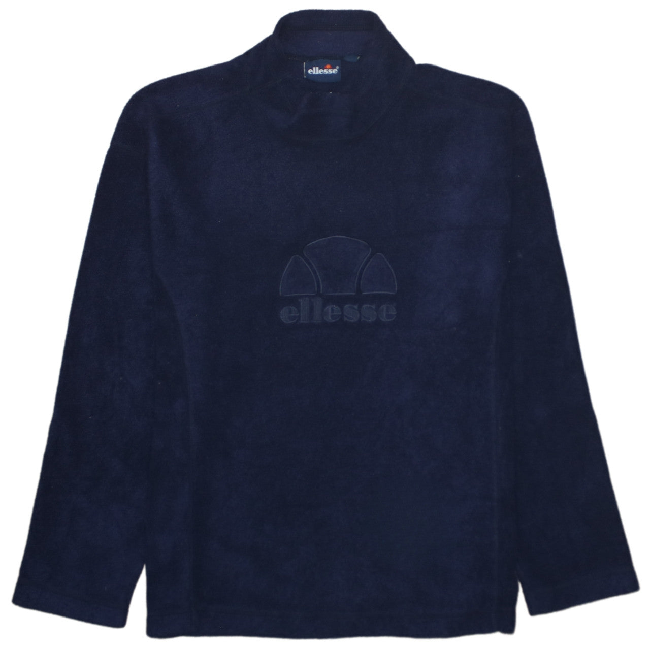 Ellesse Womens Navy Blue Fleece Pullover Sweatshirt Size S