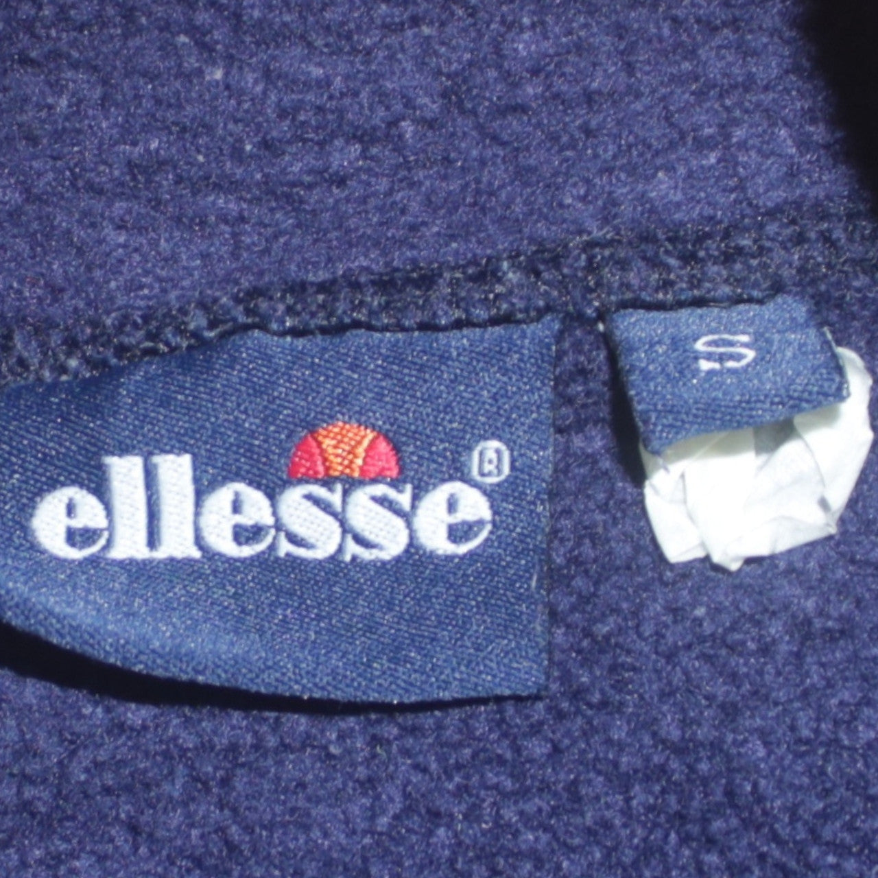 Ellesse Womens Navy Blue Fleece Pullover Sweatshirt Size S