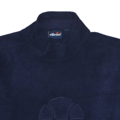 Ellesse Womens Navy Blue Fleece Pullover Sweatshirt Size S