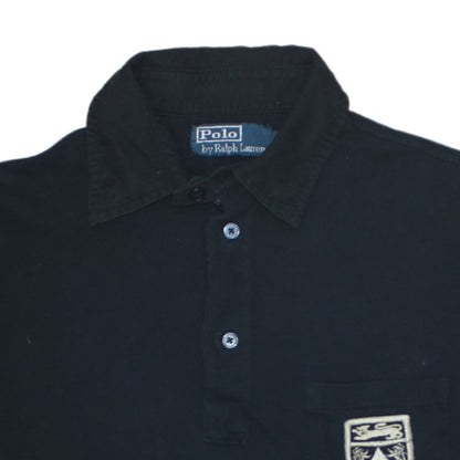 Ralph Lauren Men's Black Cotton Short Sleeve Polo Shirt Size S