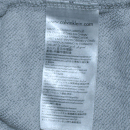 Calvin Klein Jeans Women Grey Logo Crew Neck Sweatshirt L