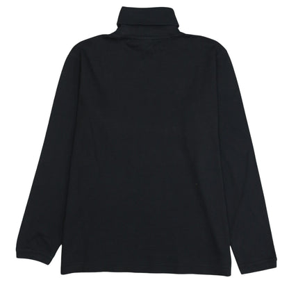 Puma Men's Black Roll Neck Long Sleeve Cotton T-Shirt Size M