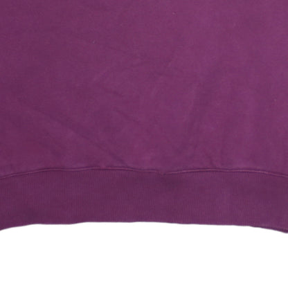 Champion Women’s Purple 1/4 Zip Pullover Sweatshirt Size L Cotton Logo