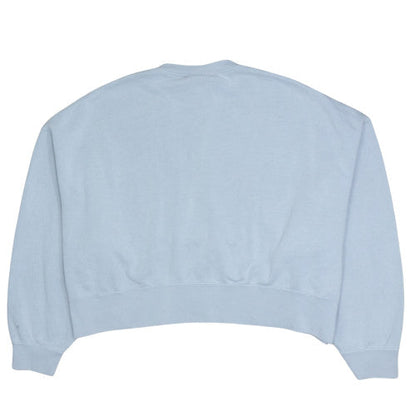 Nike Women Blue Pullover Sweatshirt Loose Fit L Logo Crew Neck