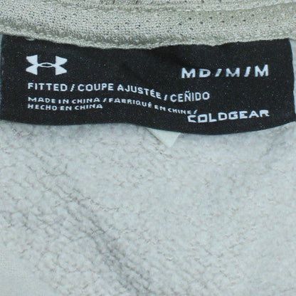Under Armour Men's Beige Fleece Pullover Hoodie Medium