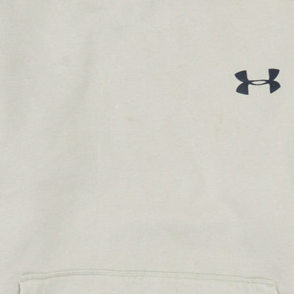 Under Armour Men's Beige Fleece Pullover Hoodie Medium