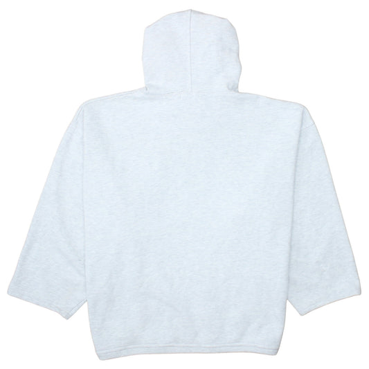 Fila Women Grey Pullover Hoodie Cotton Blend Logo Print M