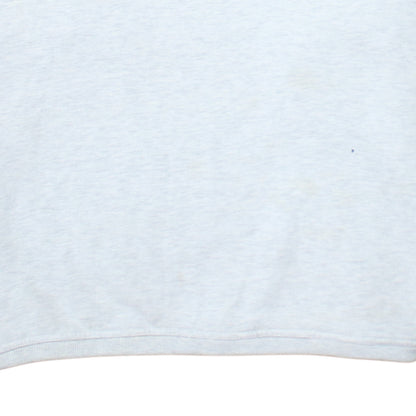 Fila Women Grey Pullover Hoodie Cotton Blend Logo Print M