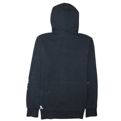 Adidas Men's Black Full Zip Hoodie Size M Sports Logo Fleece