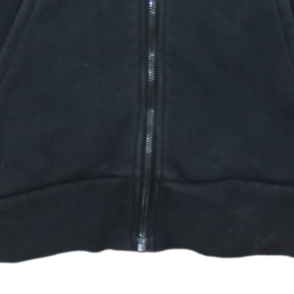 Adidas Men's Black Full Zip Hoodie Size M Sports Logo Fleece