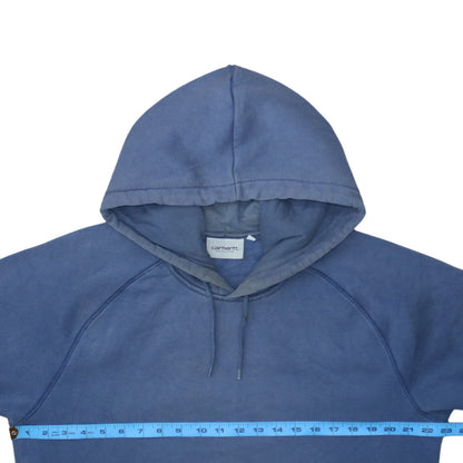 Carhartt Men Blue XL Pullover Hoodie Cotton Blend Fleece