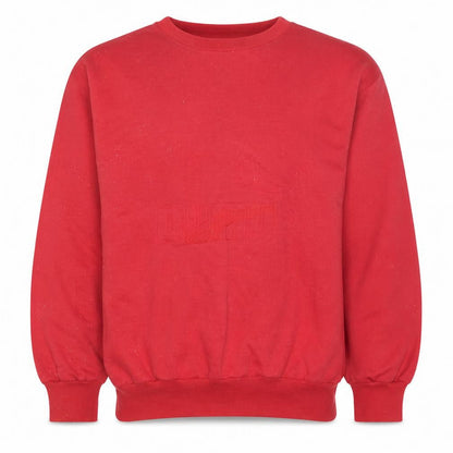 Puma Mens Red Crew Neck Pullover Sweatshirt L Classic Fit
