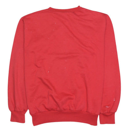 Puma Mens Red Crew Neck Pullover Sweatshirt L Classic Fit