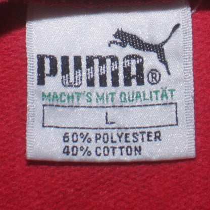Puma Mens Red Crew Neck Pullover Sweatshirt L Classic Fit