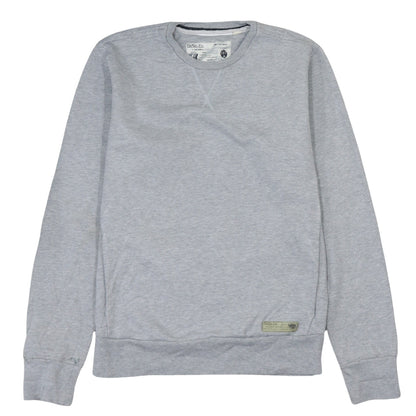 Diesel Men Grey Cotton Crew Neck Pullover Sweatshirt Medium