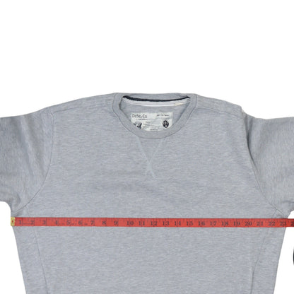 Diesel Men Grey Cotton Crew Neck Pullover Sweatshirt Medium