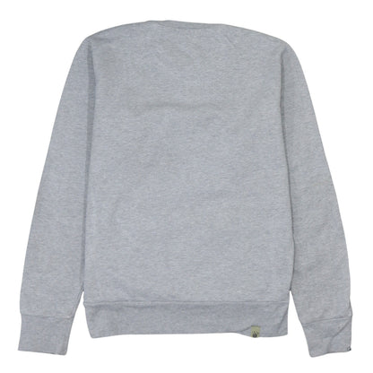 Diesel Men Grey Cotton Crew Neck Pullover Sweatshirt Medium