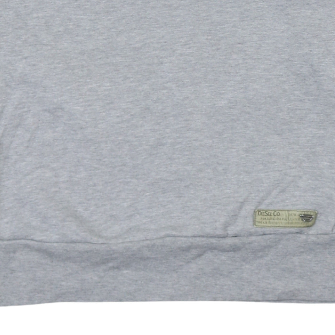 Diesel Men Grey Cotton Crew Neck Pullover Sweatshirt Medium