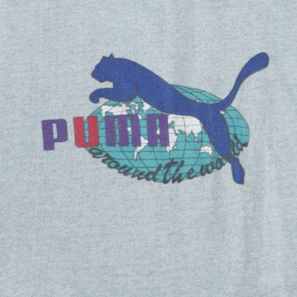 Puma Men's Grey XL Vintage Pullover Sweatshirt Graphic Logo