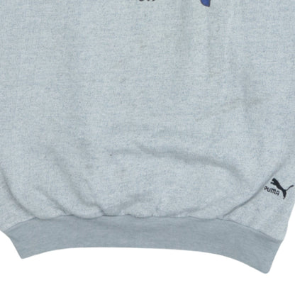 Puma Men's Grey XL Vintage Pullover Sweatshirt Graphic Logo