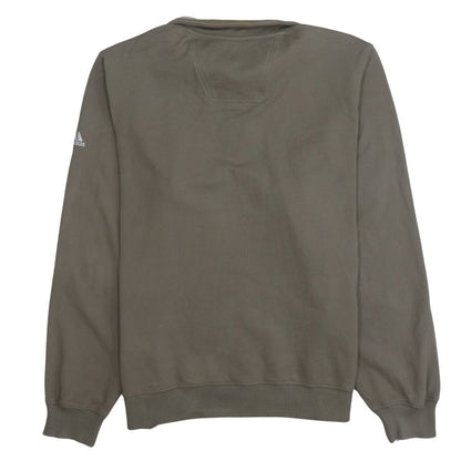 Adidas Men's Brown XL 1/4 Zip Fleece Sweatshirt
