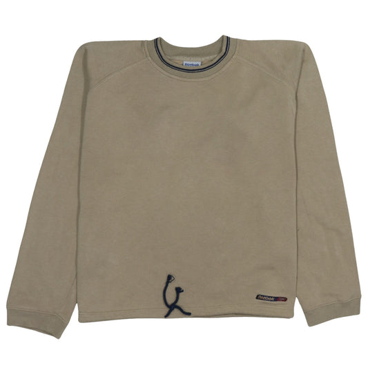Reebok Women’s Beige XXL Pullover Sweatshirt Cotton Blend Classic Fit