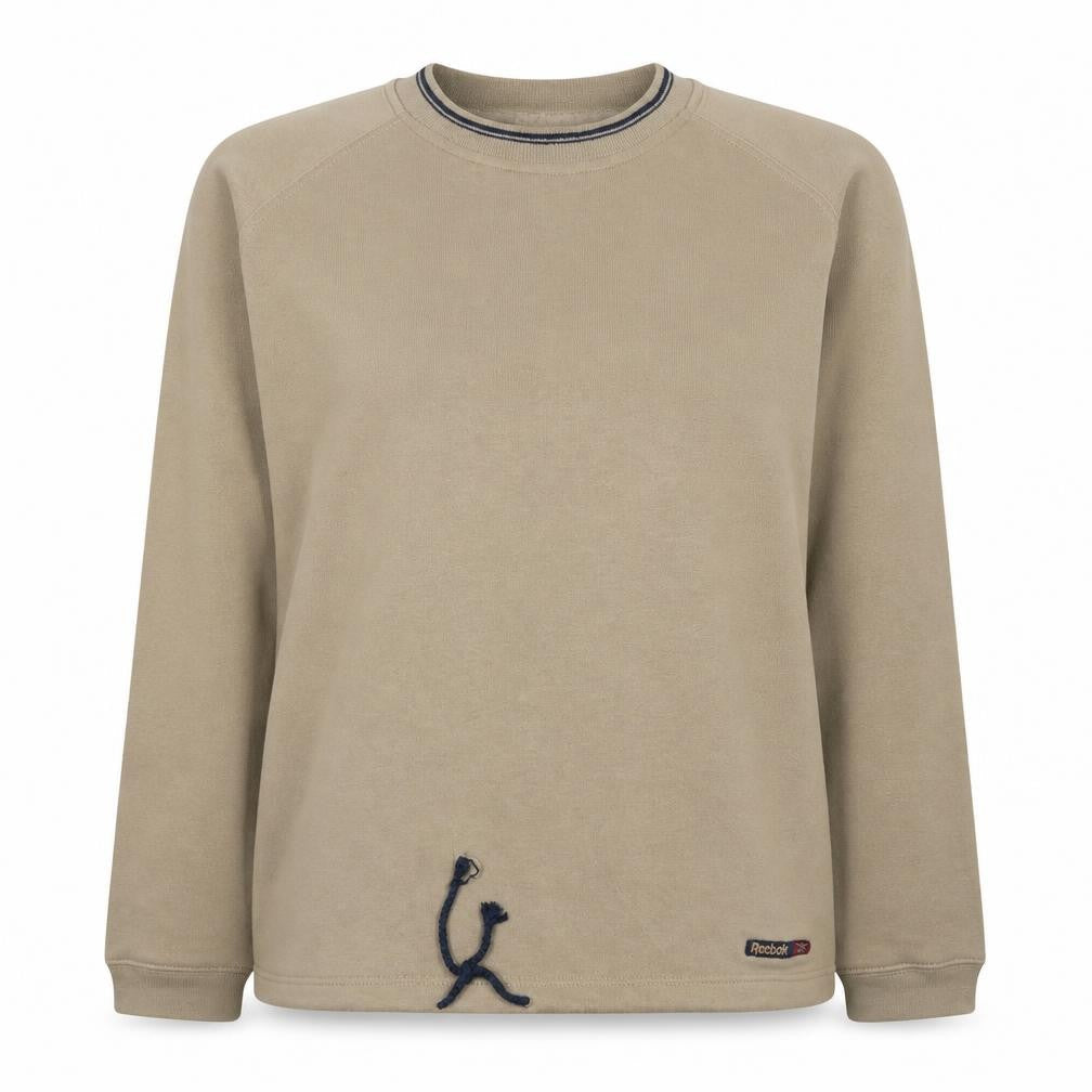 Reebok Women’s Beige XXL Pullover Sweatshirt Cotton Blend Classic Fit