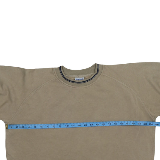 Reebok Women’s Beige XXL Pullover Sweatshirt Cotton Blend Classic Fit