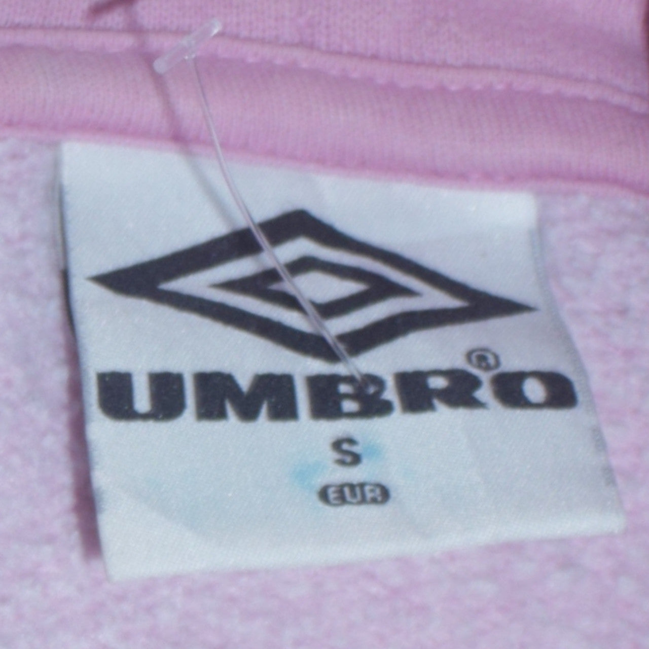 Umbro Womens Pink Hoodie Small Logo Tape Sleeve Pullover
