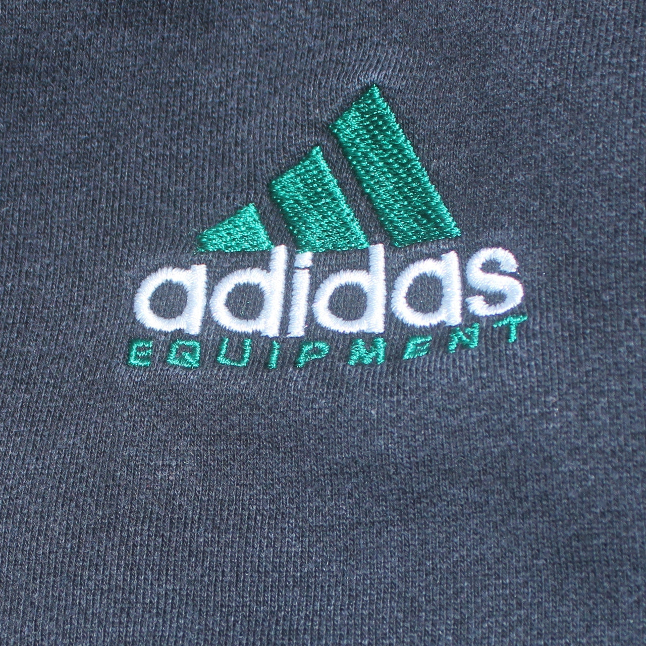 Adidas Men’s Black 1/4 Zip Pullover Sweatshirt Size L Vintage Fleece