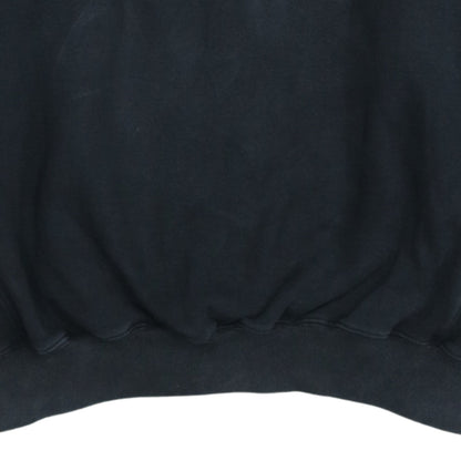 Adidas Men’s Black 1/4 Zip Pullover Sweatshirt Size L Vintage Fleece