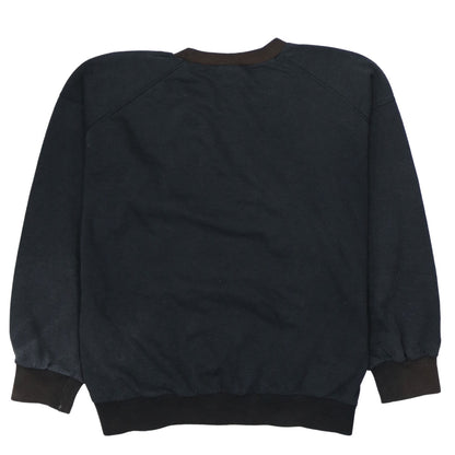 Adidas Boys Black Pullover Sweatshirt 16 Years Retro Logo Fleece