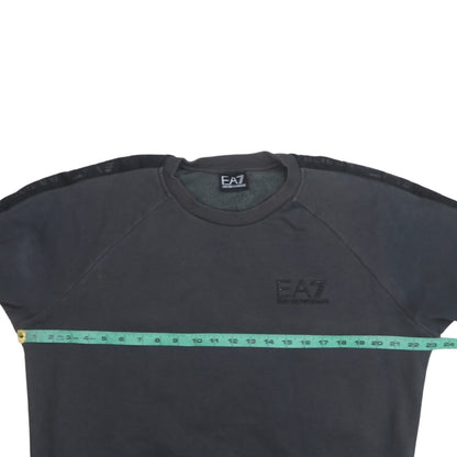 Emporio Armani EA7 Men's Black Crew Neck Sweatshirt Size M