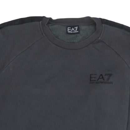 Emporio Armani EA7 Men's Black Crew Neck Sweatshirt Size M