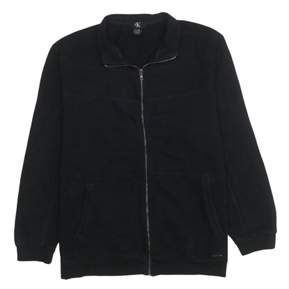 Calvin Klein Men's Black XL Fleece Full Zip Activewear Jacket