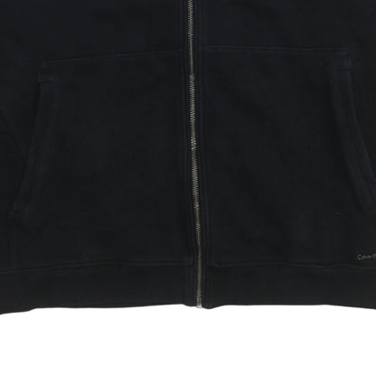 Calvin Klein Men's Black XL Fleece Full Zip Activewear Jacket