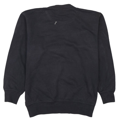 Puma Mens Black L Pullover Sweatshirt Crew Neck Fleece