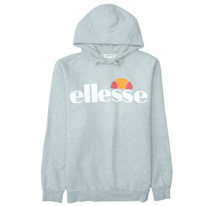 Ellesse Women’s Grey XL Pullover Hoodie with Logo Print