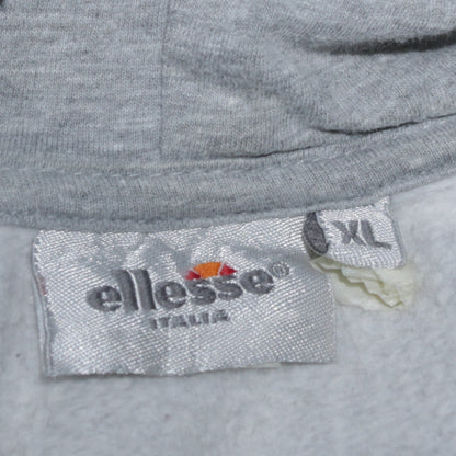 Ellesse Women’s Grey XL Pullover Hoodie with Logo Print