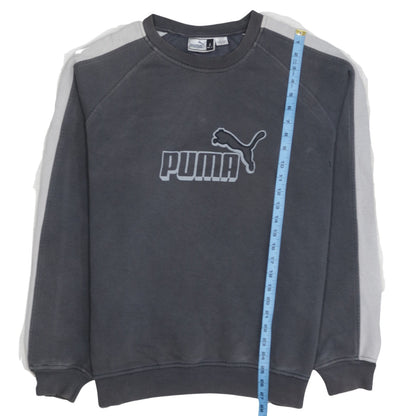 Puma Mens Grey Logo Pullover Sweatshirt L Regular Fit