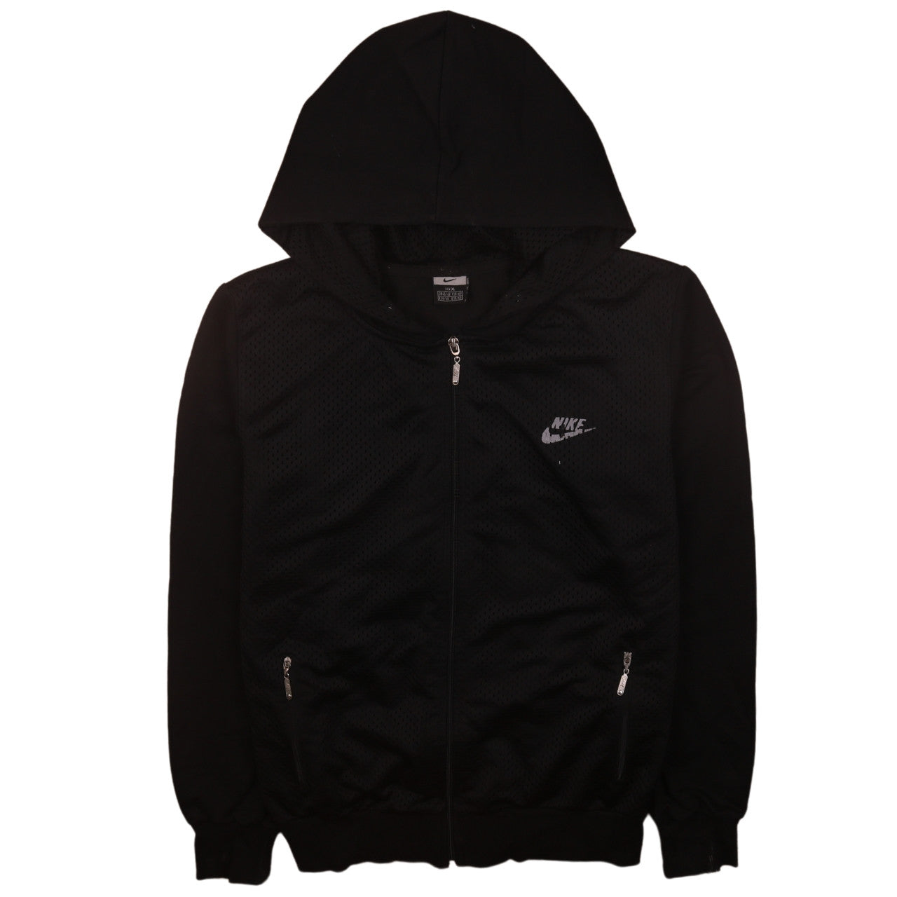 Nike Boys Black Full Zip Hoodie XL Lightweight Sportswear