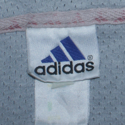 Adidas Men's Grey Full Zip Hoodie M Logo Sportswear Sweatshirt