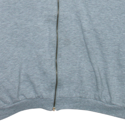 Reebok Women’s Grey Full Zip Hoodie Medium Athletic Dept Logo