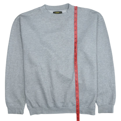 Lee Womens Grey Small Pullover Sweatshirt Classic Fit Casual