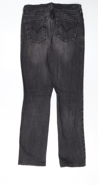 Levi's Women's Black Straight Leg Jeans Size 12 W29 L34