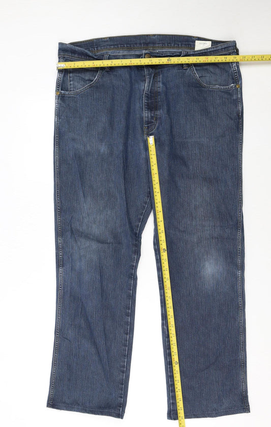Wrangler Men's Blue Regular Fit Straight Denim Jeans W40 L32