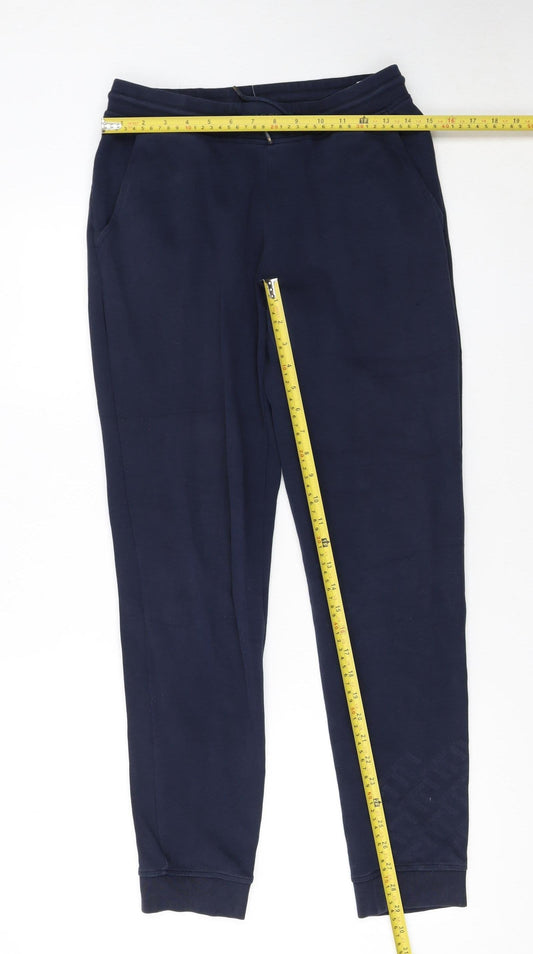 Hugo Boss Boys Blue Jogger Trousers 16 Years Elastic Waist Cotton Blend