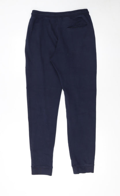 Hugo Boss Boys Blue Jogger Trousers 16 Years Elastic Waist Cotton Blend