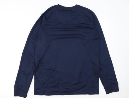 Nike Boys Navy Blue Crew Neck Dri-FIT Sweatshirt XL 13-15 Years Football