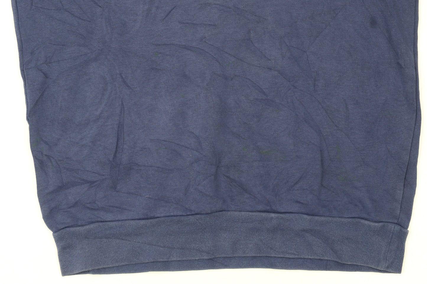 Adidas Men's Blue Small Pullover Sweatshirt Embroidered Logo